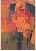 August Macke, Flagged church